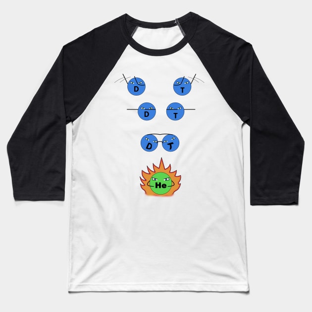 Nuclear fusion Baseball T-Shirt by Ednathum